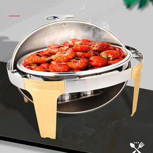 ชุดบุฟเฟ่ต์อาหารจานร้อนอเนกประสงค์วัสดุสแตนเลสแบบบุฟเฟ่ต์ดีไซน์แบบพกพา - Product Image 2