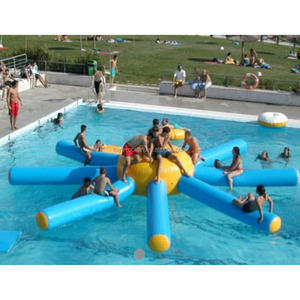 <span class=keywords><strong>Juego</strong></span> de deportes acuáticos personalizado piscina fila flotante tobogán de agua inflable balancín - Product Image 1