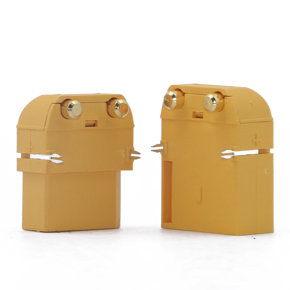 Печатная плата Amass XT90PW с позолоченным банановым штекером, 4,5 мм, горизонтальная, 90 градусов