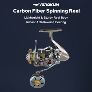 Nouveau <span class=keywords><strong>moulinet</strong></span> à pêche scellé en fibre de carbone, 18 kg de résistance maximale, rapport de transmission 4,7:1, roulements en acier inoxydable 8+1 pour l'eau salée - Product Image 2