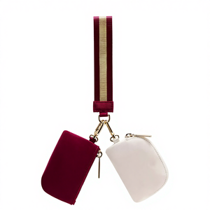 Sac banane léger de couleur unie pour le sport et le fitness, petit sac à bandoulière portable, sac à clés, 2-en-1, en stock dans nos entrepôts américains - Product Image 1