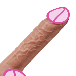 Hoch realistischer künstlicher Penis aus flüssigem Silikon mit Vibrations funktion für weibliche Mastur batoren - Product Image 2