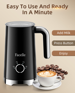 Montalatte Elettrico 4 in 1 da 10oz/300ml, Schiumatore e Scaldalatte Automatico per Schiuma Calda e Fredda, per Latte Macchiato, Cappuccino, Macchiato - Product Image 4