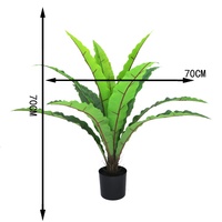 Nouveau produit 70cm de haut nid d'oiseau artificiel arbre de fougère pour la décoration de salon