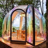 Maison zone scénique commerciale salle à bulles salle à bulles hôtel ciel étoilé chambre tentes de luxe glamping dômes hôtel PC cuisine côtière
