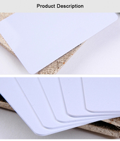Visitenkarten mit Folie Beidseitig NFC RFID 0,84mm Dicke PVC Wasserdicht Anpassbarer Druck Gelb Weiß Bankkarte
