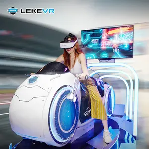 Leke Vr Arcade Race Auto Game Park Machine Virtual Reality Pretpark Apparatuur 9d Motorrijden