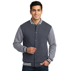 2025 Custom Nylon Varsity jacket for <b>men</b> Oversized Hooded Zip Up Lightweight Windproof Streetwear High Quality Jacket For <b>Men</b> - Product Image 1