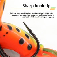 Hameçons de pêche robustes en acier inoxydable pour appâts vivants, modèle A-Style, pour la pêche au poisson noir, vente en gros