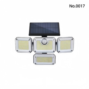 Baifeng Solar <b>Led</b> Wall <b>Light</b> 4 Head Remote Control <b>Motion</b> <b>Sensor</b> Outdoor Garden Garage Lamp - Product Image 5