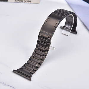 Correa de Reloj JAETIUM de Acero de Titanio Negro con Cierre Sólido, Correa de Reloj de Titanio Duradera para Smartwatch Ultra 2 49mm 46mm 45mm 44mm - Product Image 1