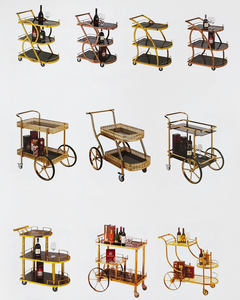 Chariot de snack-bar Chariot d'hôtel Chariot de cuisine avec roues Chariot de service en métal Chariot de bar pour servir dans les hôtels - Product Image 5
