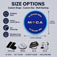 Applique en silicone en gros pour la collection de vêtements de membre, maillots, fourniture de marquage personnalisé, partenaire de décoration de vêtements