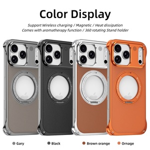 Étui magnétique en cuir PU sans bords avec support rotatif à 360° pour <span class=keywords><strong>iPhone</strong></span> 18 17 16 15 14 <span class=keywords><strong>Pro</strong></span> <span class=keywords><strong>Max</strong></span> / <span class=keywords><strong>Pro</strong></span> / <span class=keywords><strong>13</strong></span>, compatible avec la recharge sans fil et antichoc - Product Image 1