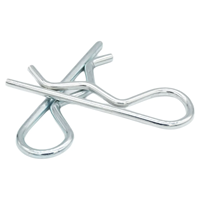 Zinc Plated Steel Cotter Hairpin R Clips Fastener Assortment Kit Hitch Clevis Pin Lock System
