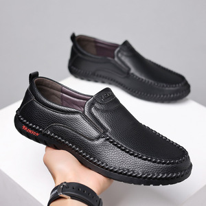 Mocasines de cuero vacuno de primera calidad para hombre, transpirables, de tacón bajo, estilo casual, estilo británico, hechos en Wenzhou - Product Image 2