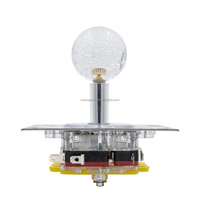 Joystick lumineux LED RVB avec micro-interrupteur pour machine à griffes d'arcade Jeux de ville à pièces Jouet de capture de poupée Cadeaux Machine
