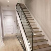 DB Maßgefertigte Retro-Innentreppe mit Geschlossenen Stufen Gerade Treppe mit Holzstufen