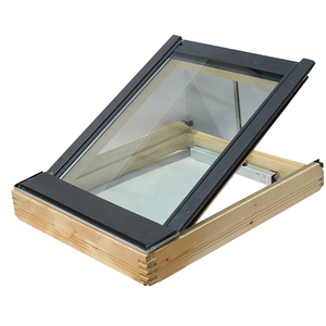 Puits <span class=keywords><strong>de</strong></span> lumière électrique moderne à battants horizontaux vitrés avec cadre en bois pour cuisine, villa, <span class=keywords><strong>grenier</strong></span>, escalier, extérieur - Product Image 1