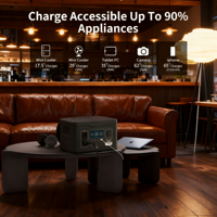 Station d'alimentation portable 10 kWh 20 kWh LiFePO4 Panneau solaire Onde sinusoïdale pure Étanche 220V Lampe de poche Démarreur de voiture Compresseur d'air