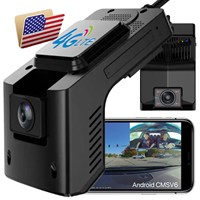 USA Band Driving Recorder Support CMSV6 System Cloud Services Tracking Live Broadcast Android 4G Front and Inside Dash Cam