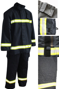 Ensemble de combinaison de pompier NOMEX haute performance Fangzhan |   Équipement d'urgence ignifuge, imperméable et résistant à la chaleur Jaune/Bleu foncé - Product Image 6