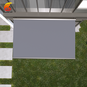 Auvent rétractable Duocai pour patio, jardin, auvent pare-soleil, auvent moderne en aluminium pour porte d'entrée avec commande motorisée, extérieur - Product Image 6