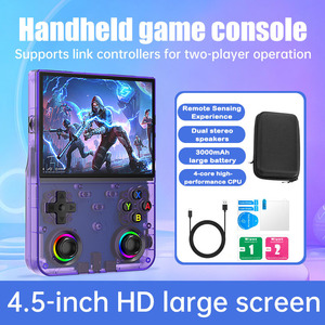 Console de jeu vidéo portable R36 Ultra X 4,5 pouces, 128 Go, 35 000 jeux préchargés, système d'exploitation Linux, batterie 3000 mAh, écran IPS, design portable - Product Image 1