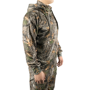 Venta al por mayor camuflaje caza ropa manga caza ropa chaquetas pesca camisa impermeable camuflaje caza Sudadera con capucha para cazador - Product Image 4