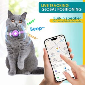 HONGTOP H เครื่องติดตาม GPS สำหรับแมว กันน้ำ ติดตามตำแหน่งแบบเรียลไทม์สำหรับการตรวจสอบสัตว์เลี้ยงด้วยแอป iOS การเชื่อมต่อบลูทูธ - Product Image 3