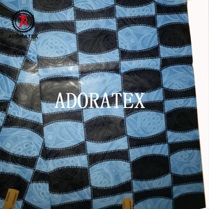 Tissu africain Ankara, gaufrage véritable bloc imprimés, cire design <span class=keywords><strong>bazin</strong></span> 3D, vente en gros, nouvelle collection 2020 - Product Image 4