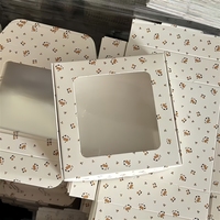 Boîtes d'avion en carton blanc écologiques personnalisées, étanches, avec fenêtre transparente, gaufrage 4 couleurs, pour emballage cadeau et savon