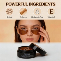 Patchs oculaires en cristal à base de plantes OEM/ODM sous marque privée – Masque hydratant doré anti-rides pour le contour des yeux