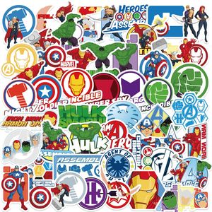 50pcs dessin animé Avengers autocollants capitaine vert géant super-héros autocollants guitare téléphone bricolage autocollants décoratifs pour adolescents enfant adultes - Product Image 2
