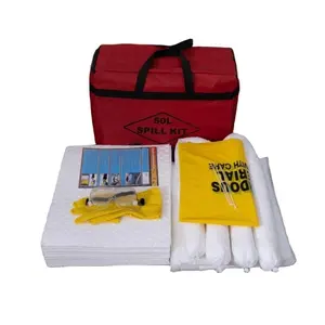 Bolsa de kit de derrame de control portátil de aceite absorbente de 30 litros para recipiente otros productos ambientales