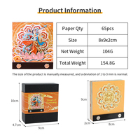 3D classique chinois Dunhuang fresques papier découpé bloc-notes modèle architectural ornements papier en trois dimensions cadeaux créatifs