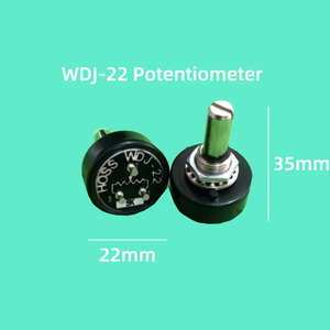 1K 2K 3K 5K 10K Potenciómetro de plástico conductor <span class=keywords><strong>HOSS</strong></span> 1W BI modelo 6178 Vuelta única giro infinito - Product Image 1