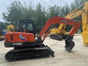 Excavatrice hydraulique sur chenilles Doosan DH55 d'occasion d'origine japonaise 95% neuve avec moteur Doosan d'origine - Product Image 5