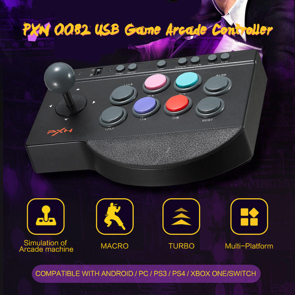 ３６１１）PXN アーケードファイトスティック PXN-0082　6個 PXN-0082 Fighting Arcade Stick - Versatile Game Controller