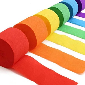 Bán buôn tùy chỉnh đầy màu sắc trẻ em sinh nhật đảng Backdrop trang trí DIY Crepe giấy cuộn hoặc Crepe giấy streamers - Product Image 4