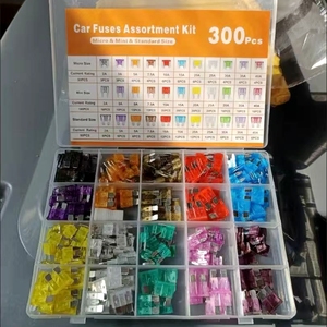 300pcs 2A - 40A Blade-Type tiêu chuẩn kích thước nhỏ Ô Tô Cầu chì chèn ô tô puller cho xe hơi xe tải RV xe máy - Product Image 1