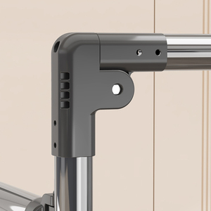 Tendedero de <span class=keywords><strong>Ropa</strong></span> de Acero Inoxidable, Tendedero Doble, Tendedero de <span class=keywords><strong>Ropa</strong></span> Independiente, Organizador de Lavandería Grande - Product Image 5