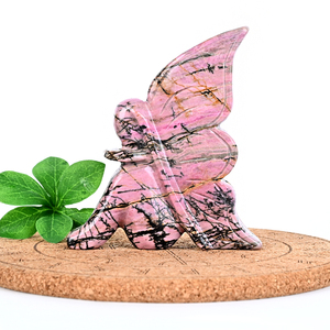 Papillon féerique en cristal de haute qualité, sculpté dans une pierre précieuse, pour la décoration - Product Image 6