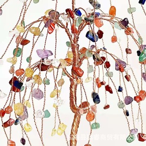 Arbre à argent en cristal Congrui, forme saule pleureur, décoration naturelle faite à la main pour la maison - Product Image 4