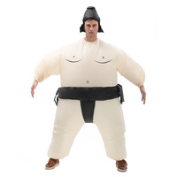 Costume gonflable en polyester Echo avec cape pour fête d'Halloween, spectacle et événement de clown