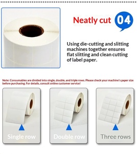 Durable Three-Proof Thermal Heat PET Cutting Shipping Sticker Art Paper Kiss Cut Roll <b>Label</b> for <b>Packaging</b> - Product Image 5