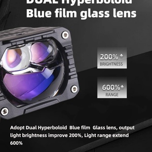 เลนส์โปรเจคเตอร์ Bi-LED กันน้ำ S15 เลนส์โปรเจคเตอร์ไฟตัดหมอกแบบ LED ไฟหน้า LED พร้อมดีไซน์ออปติคอล - Product Image 3