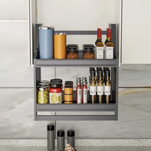 Particles Wholesale Home <b>Kitchen</b> Living Room Lift <b>Storage</b> Basket Closet Accessories Pull Down Aluminum TST Closet Accessories - Product Image 4