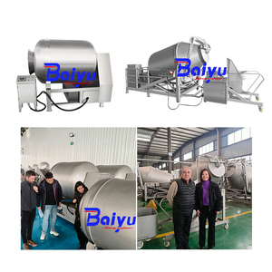 Marinateur à vide robuste Baiyu Chicken pour le traitement <span class=keywords><strong>de</strong></span> la volaille entière - Conception <span class=keywords><strong>de</strong></span> tambour inclinable, CE, Réfrigération. - Product Image 4