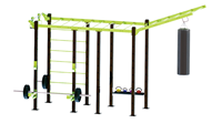 Venta al por mayor de plataformas multifuncionales Cross Gym Training Fit Multi Power Cage CF Rack Power Cage Cross fit Rig Rack